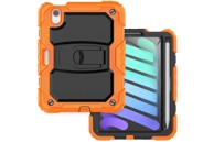 NIKCORP Oklopna maska za iPad Mini 6 8,3" s ugrađenim stalkom i držačem za olovku robusna, narančasta